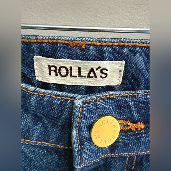 Rolla’s Studio Flare Eclipse Vintage Super High Rise Wide Leg Baggy Jeans SZ 34 - Picture 5 of 11